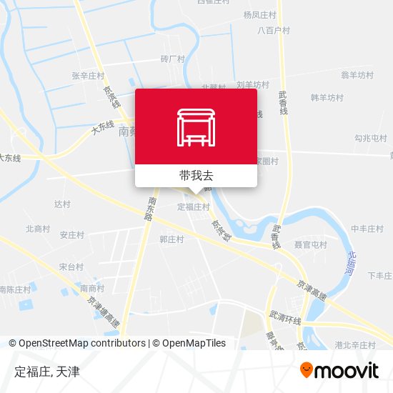 定福庄地图