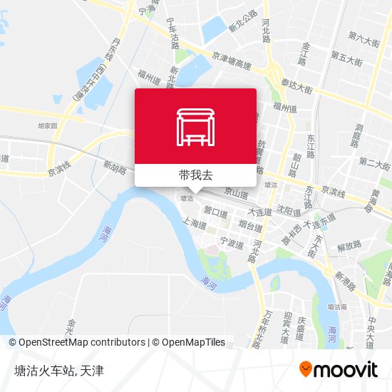 塘沽火车站地图