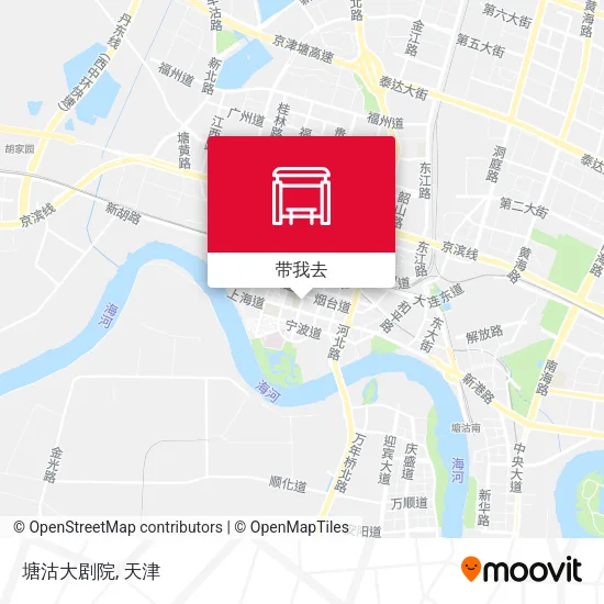 塘沽大剧院地图
