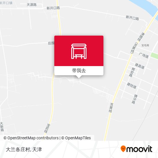 大兰各庄村地图