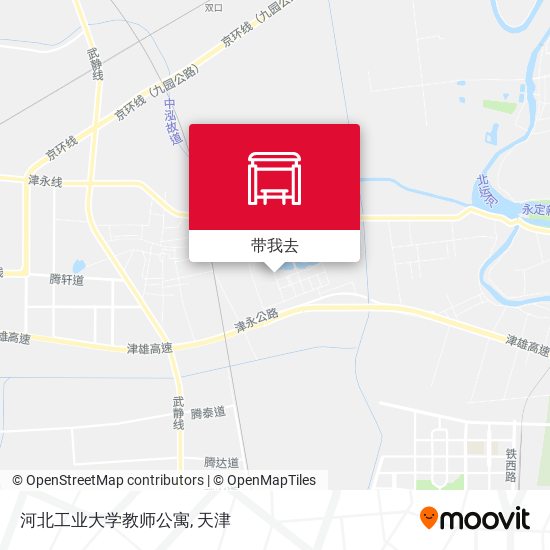 河北工业大学教师公寓地图