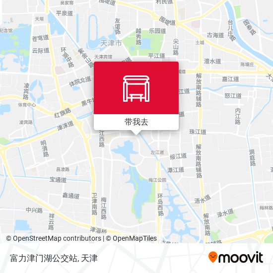 富力津门湖公交站地图
