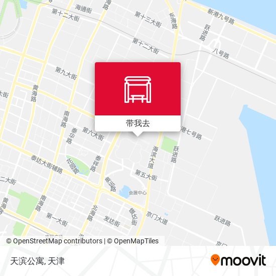 天滨公寓地图