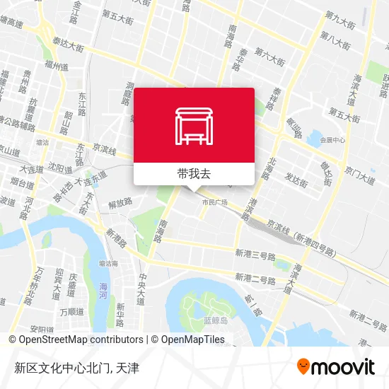 新区文化中心北门地图