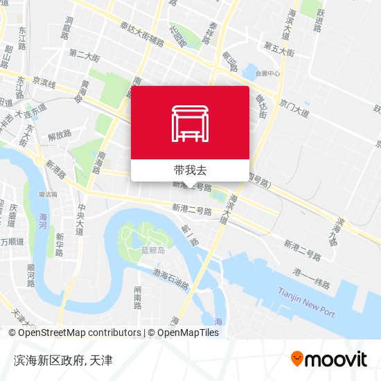 滨海新区政府地图