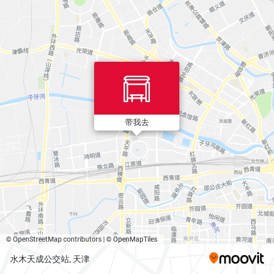 水木天成公交站地图