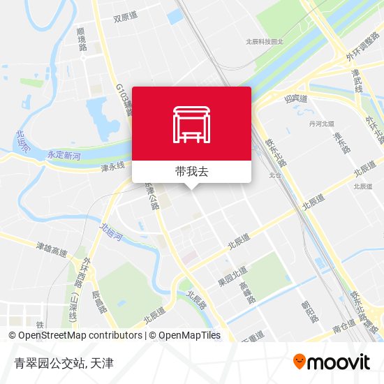 青翠园公交站地图