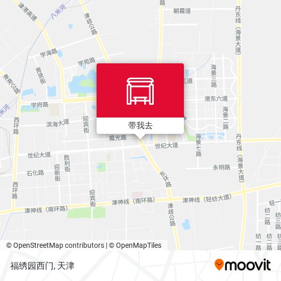 福绣园西门地图