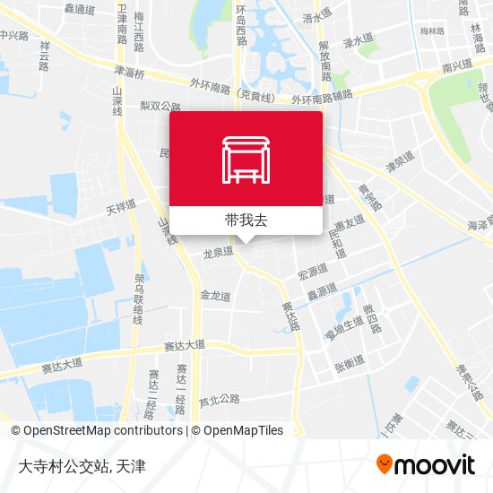 大寺村公交站地图