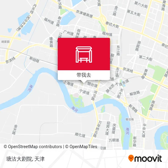 塘沽大剧院地图