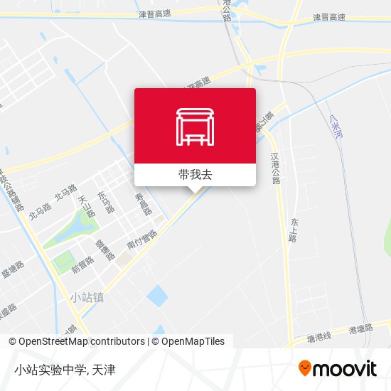 小站实验中学地图