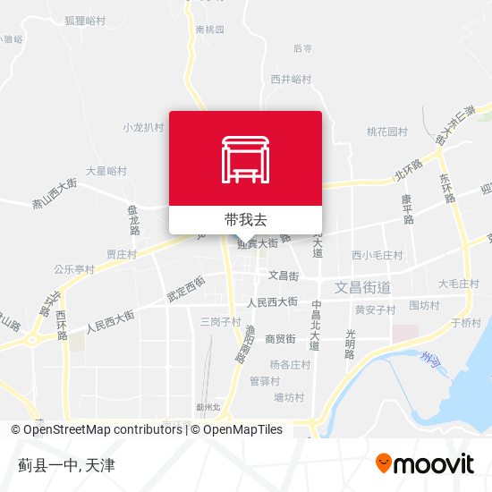 蓟县一中地图