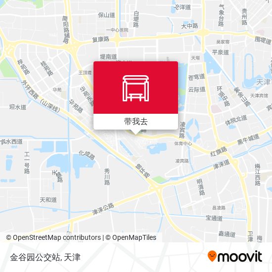 金谷园公交站地图