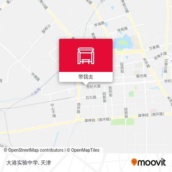 大港实验中学地图