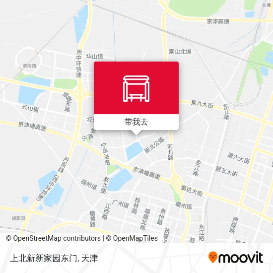 上北新新家园东门地图