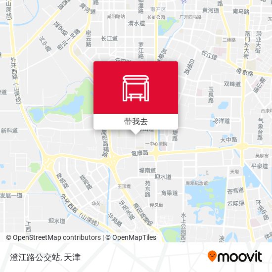 澄江路公交站地图