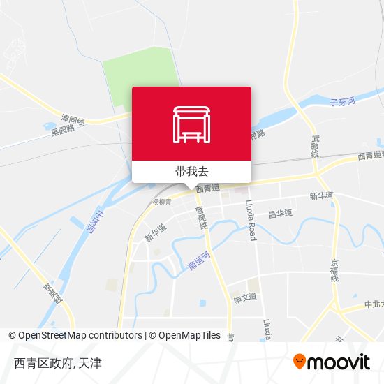 西青区政府地图