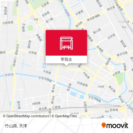 竹山路地图