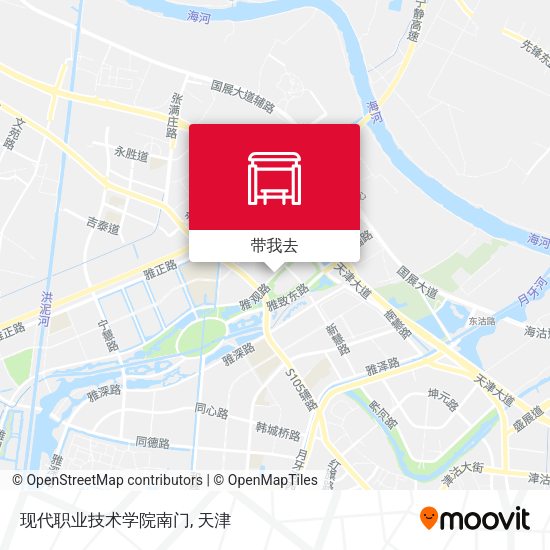 现代职业技术学院南门地图