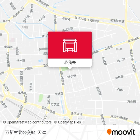 万新村北公交站地图