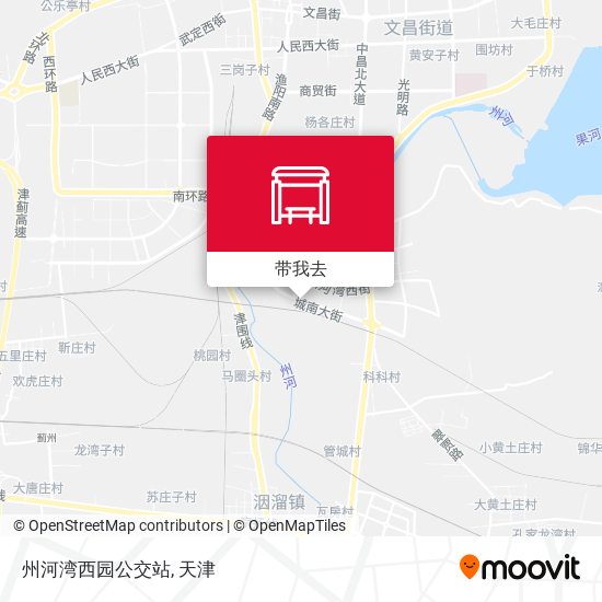 州河湾西园公交站地图