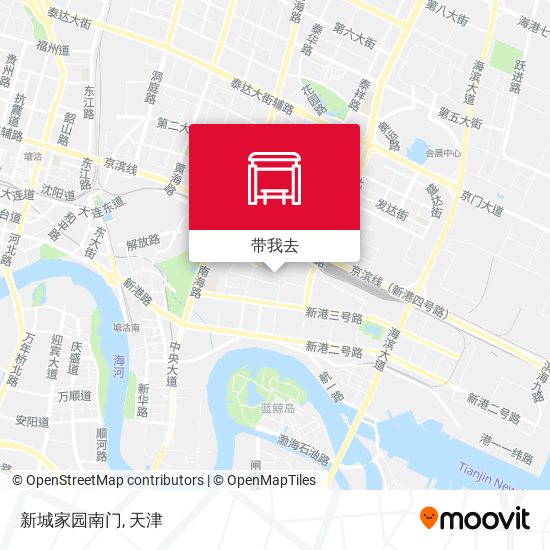 新城家园南门地图