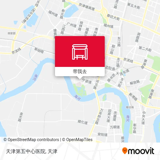 天津第五中心医院地图