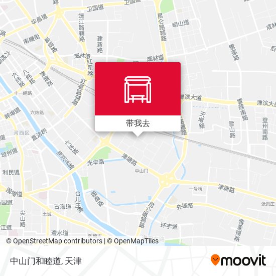 中山门和睦道地图