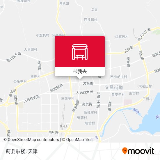蓟县鼓楼地图