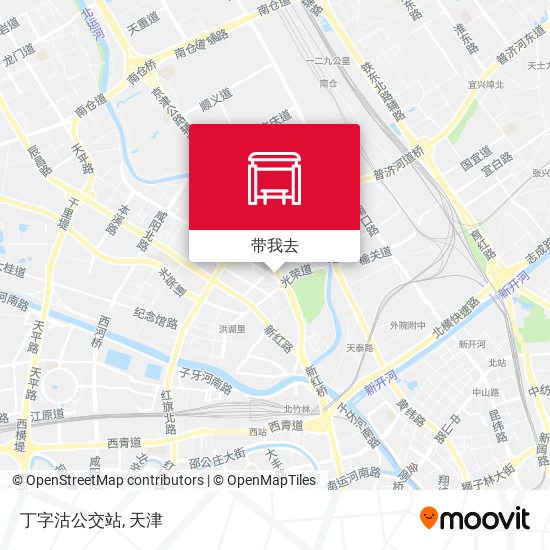 丁字沽公交站地图