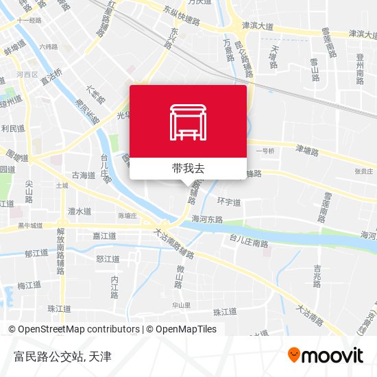 富民路公交站地图