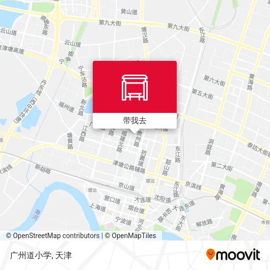 广州道小学地图