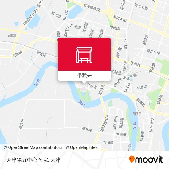 天津第五中心医院地图