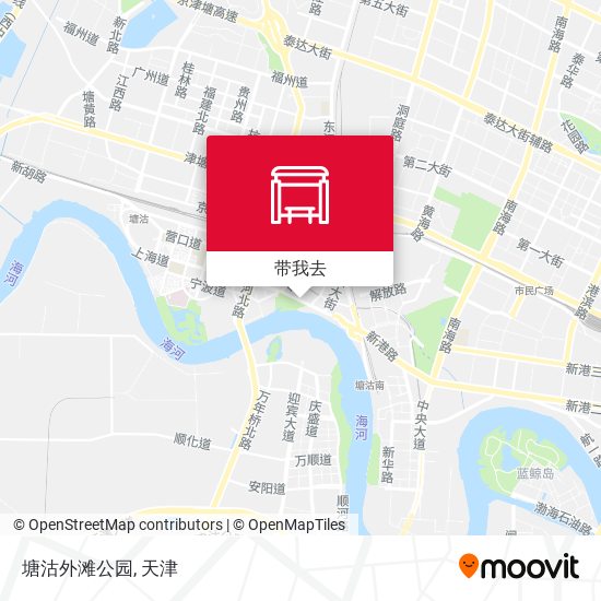 塘沽外滩公园地图