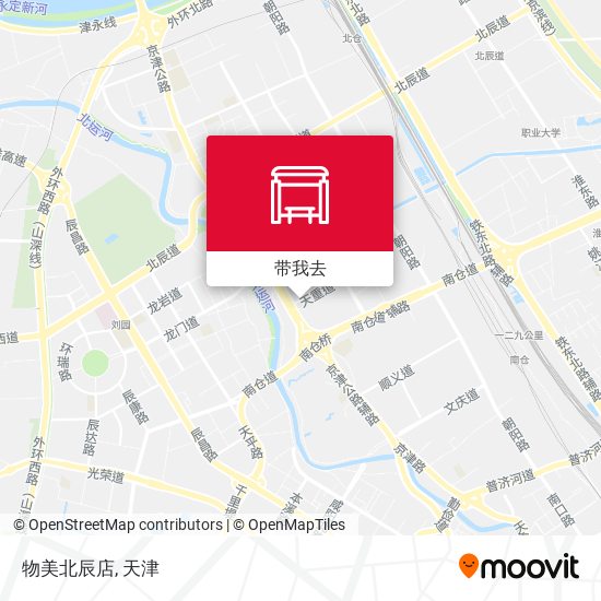 物美北辰店地图