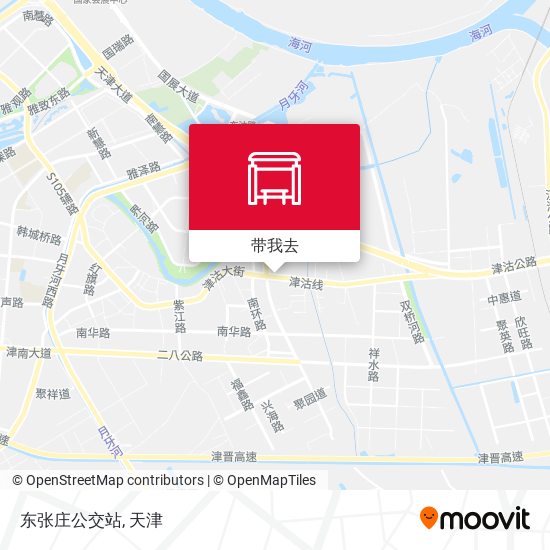 东张庄公交站地图