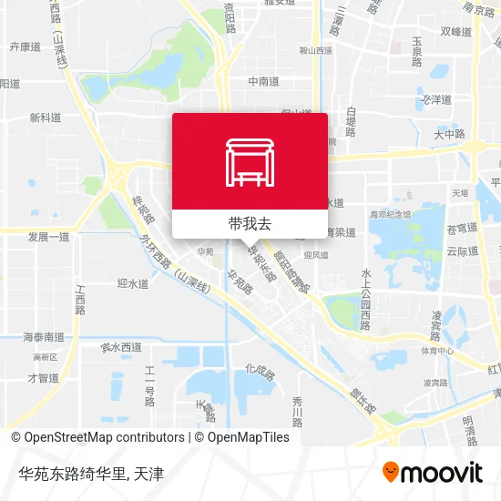 华苑东路绮华里地图