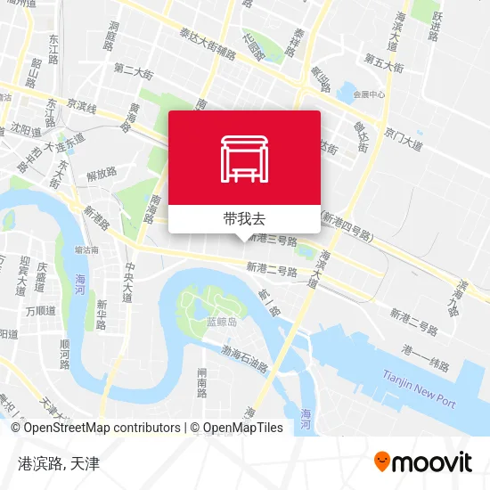 港滨路地图