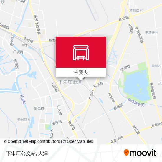 下朱庄公交站地图