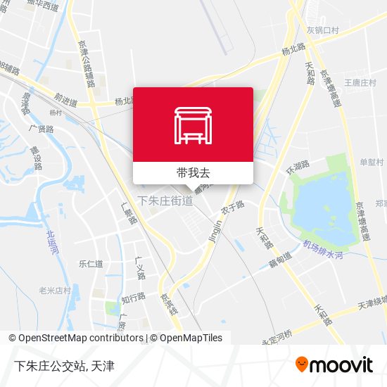 下朱庄公交站地图
