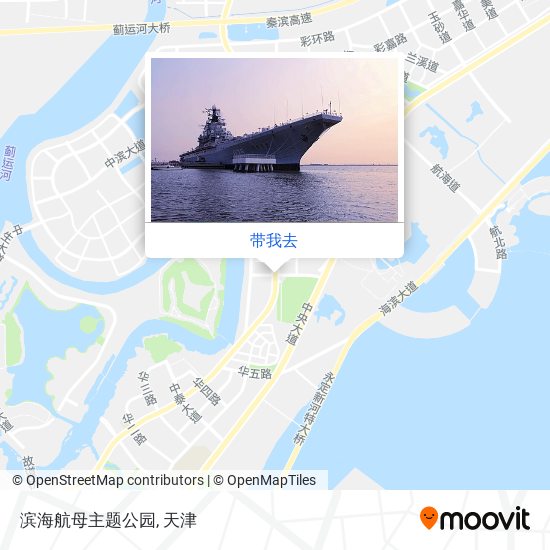 滨海航母主题公园地图