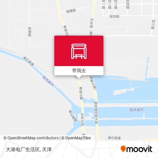 大港电厂生活区地图