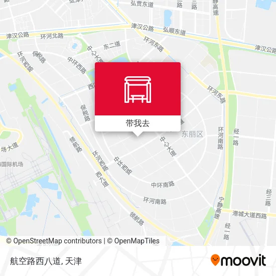 航空路西八道地图
