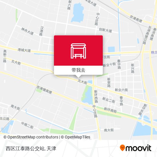 西区江泰路公交站地图