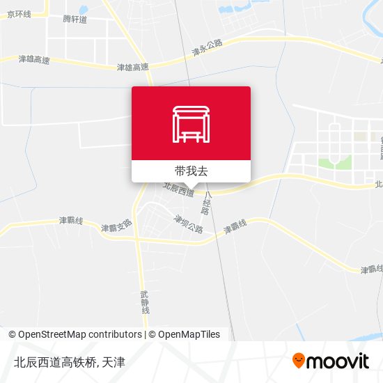 北辰西道高铁桥地图