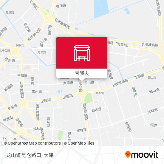 龙山道昆仑路口地图