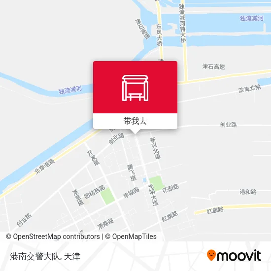 港南交警大队地图
