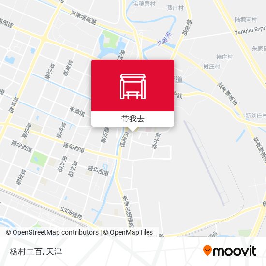 杨村二百地图