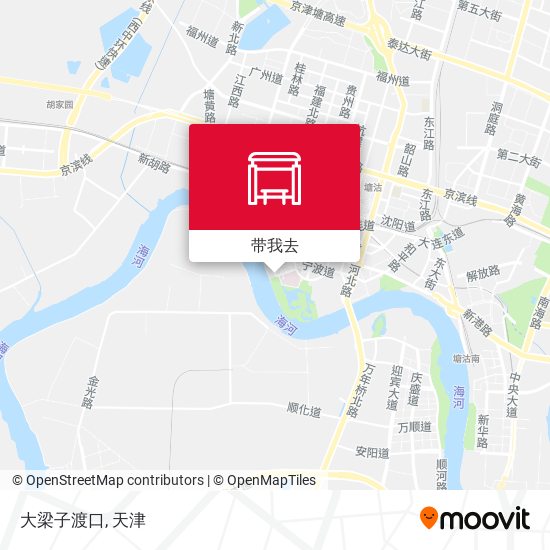 大梁子渡口地图