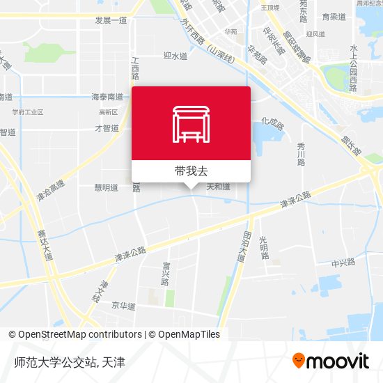 师范大学公交站地图